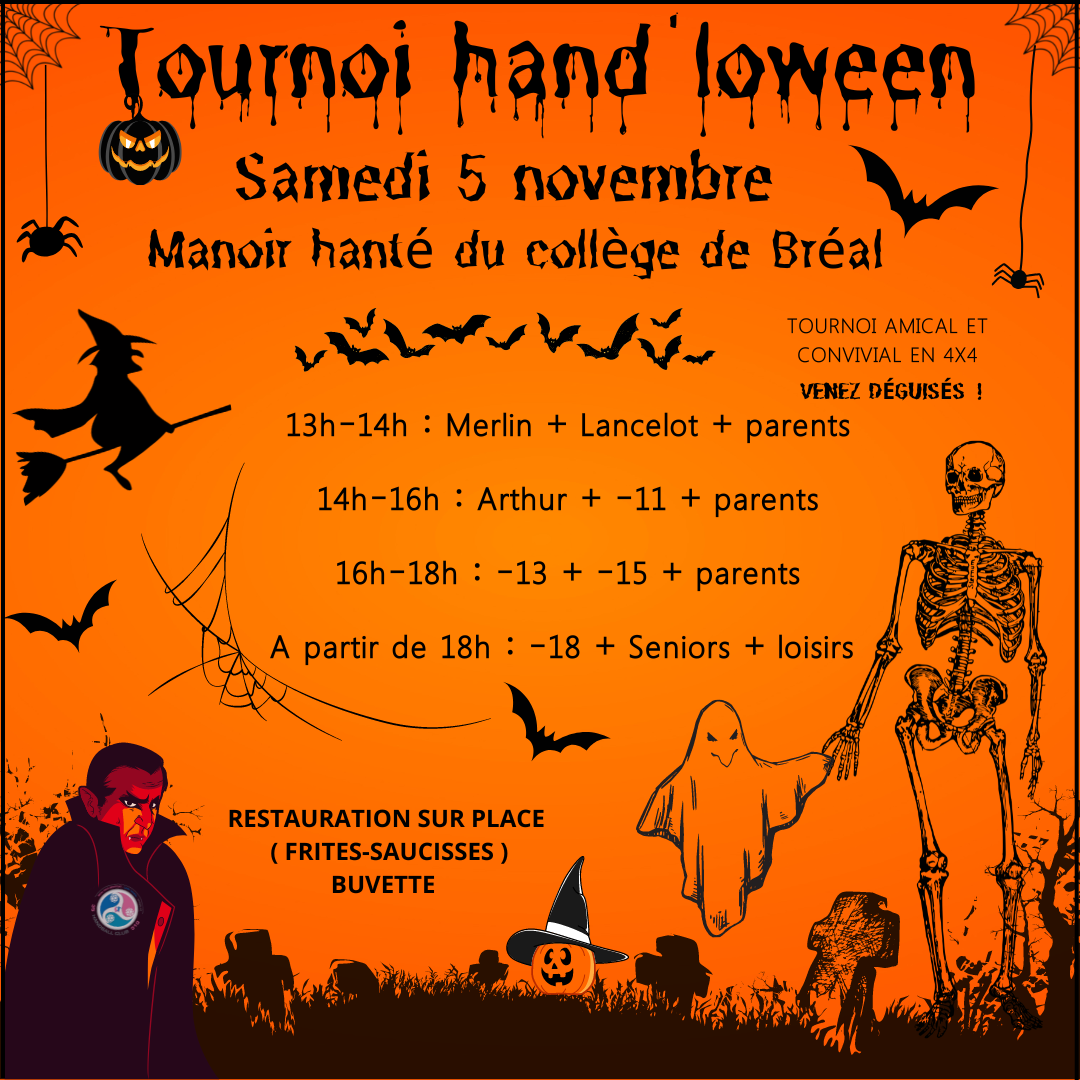 Attention modifications horaires HAND'LOWEEN 