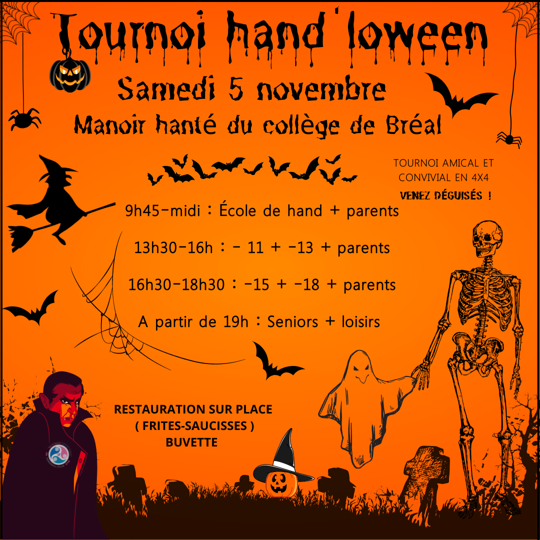 HAND'LOWEEN 5 novembre à Bréal